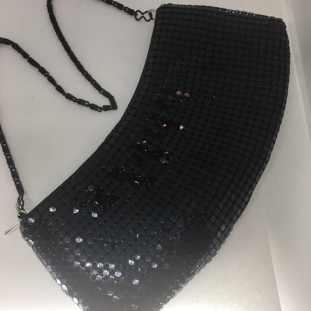 Black Evening Metal Mesh Bag